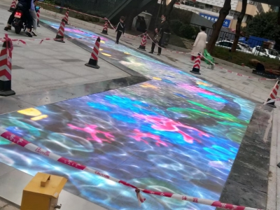 深圳福田戶(hù)外異形地磚屏p4.8